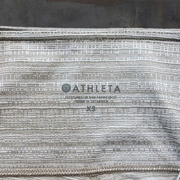Athleta Women Ankle Skinny Legging Mid Rise Elastic Waist‎ Beige Size XS Pocket - Picture 4 of 9
